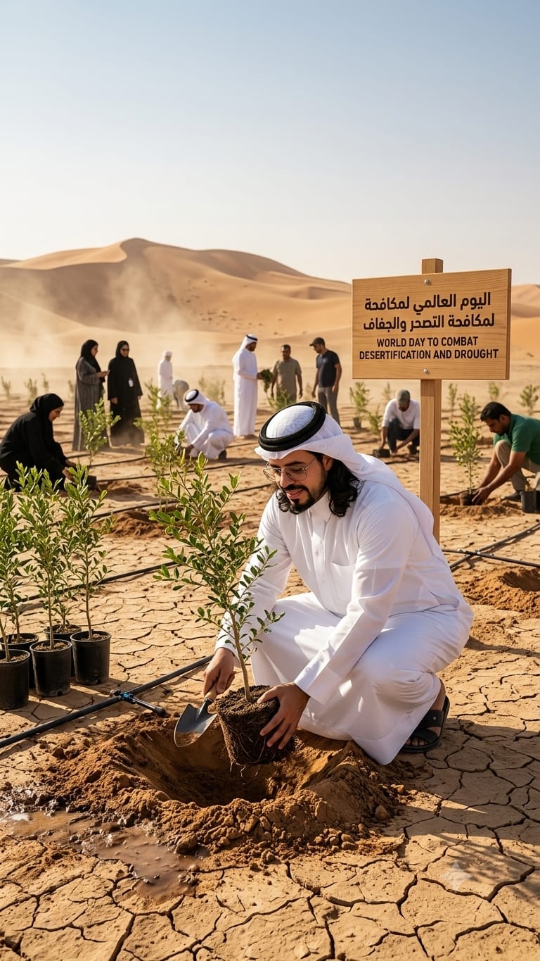 اليوم العالمي لمكافحة التصحر والجفاف الأرض أمانة في أعناقنا